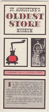 1960's St. Augustine's Oldest Store Museum Brochure picture