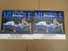 2027 MUSCLE CAR AND GIRLS CALENDAR DOUBLE PACK picture