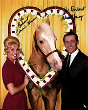 ALAN YOUNG & CONNIE HINES SIGNED REPRINT MR. ED ACTORS AUTOGRAPHS 8