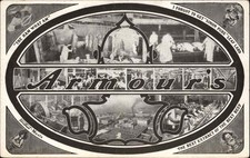 Armour's Meatpacking Factory Workers Occupation c1930s-40s Vintage Postcard picture
