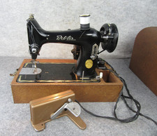 Vintage Occupied Japan Bel-Air Bantam Model 33 Portable Sewing Machine & Case picture