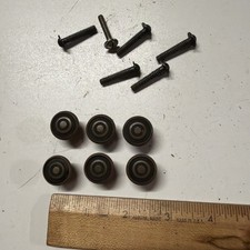 Vintage VV-215 # 74157 Victor PHONOGRAPH Part  6 Cabinet Door & Drawer Knobs picture