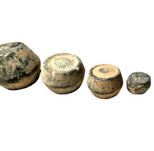 Rarely Offered Ancient Group Lot Set of 4 Ancient Weights 106.94g Uncia Standard picture