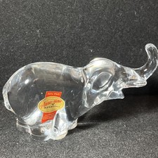 Vintage Anna Hutte Bleikristall Glass Crystal Elephant Figurine Germany picture