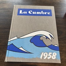 1958 UC Santa Barbara Yearbook, La Cumbre, Vintage Hardcover California picture