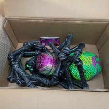 Home Accents Holiday LED Poseable Spider Halloween Decor Neon Green 26SV25383 picture