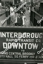 INTERBOROUGH RAPID TRANSIT IRT NYC Subway Station 1960 PHOTO NEGATIVE Brooklyn picture