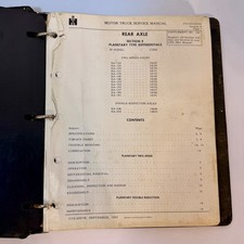 1960 International Harvester Motor Truck Service Manual Binder Supplements IH picture