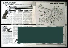 1997 RUGER Redhawk Revolver Exploded View..Parts List 2-page Assembly Article picture