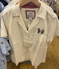 Disney Parks Tommy Bahama Christmas Deck The Palms Talula SS Shirt L XL NEW picture