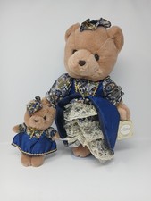 Noble Heritage Collection Vintage 1992 Victorian Dress Mother Daughter Plush Toy picture