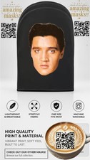 🤴Elvis Presley SeeThru Mesh Face Mask The King Of Rock Party Costume Halloween  picture