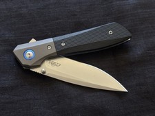 8cr13mov Ball Bearing Pocket Knife High Quality Sharp Titanium Micarta Handle picture