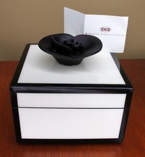 PACIFIC CONNECTIONS Hand Crafted Lacquered Small Wood Decorative Box picture