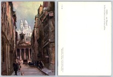 Vintage YVON Postcard: Sacré-Cœur from Rue Laffitte, Paris Street Art picture