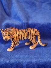 Very Nice Tiger Figurine Ceramic miniature Handmade Statue Souvenir Collectible picture