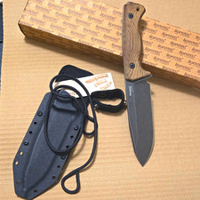 LionSteel T6 Fixed Blade Natural Micarta Limited Edition K490 Steel KydexSheath  picture