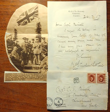 Major General Sir Edward Peter Strickland (1869-1951) Autograph - Signed Letter picture