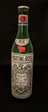 VINTAGE 10 inch MARTINI & ROSSI VERMOUTH BOTTLE - 1970's - EMPTY BOTTLE ONLY picture