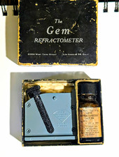 Vintage GIA Gem Instruments Refractometer Kit - Original Liquid & Box In Case picture