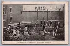 The Hanging of President Lincoln’s Assassins Postcard N3 picture