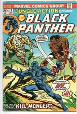 Jungle Action #6, GD/VG , First Black Panther Solo Story 1st Killmonger 1973 picture