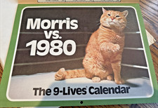VINTAGE Morris the Cat 1980 Calendar Morris vs. 1980 - 9 Lives picture