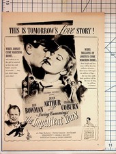 The Impatient Years Movie Ad 1944 Jean Arthur Lee Bowman Charles Coburn Ephemera picture