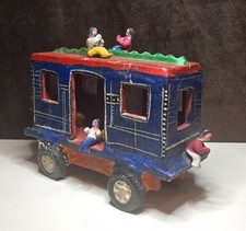 Candelario Medrano - Mexico Folk Art Legend, RARE Ceramic Train Car Sculpture picture