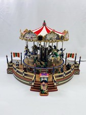 Mr Christmas Holiday Around the Carousel Musical Original Box VIDEO & READ NOTE picture
