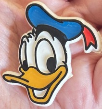 Vintage Walt Disney Productions Donald Duck Plastic Pin Monogram Products USA 2