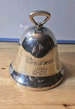 Reed & Barton Christmas 1981 Silverplate Bell Vintage Annual Holiday 3