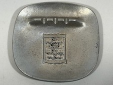 Vintage Pewter Ashtray Colonnade Hotel Virginia Old Money Retro Souvenir Decor picture