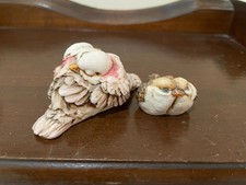 2 Vintage Artefice Ottanta Love Birds Figurines by D. Esposito Italy 1980s picture