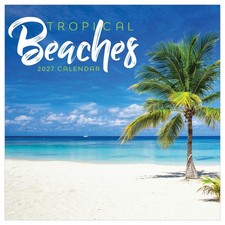 TF Publishing 2027 Tropical Beaches Mini Calendar - 7 x 7 inches | Premium Gl... picture