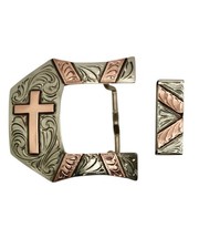 Western Ranger Belt Buckle- Hays 2 Piece Ranger W/ CROSS picture