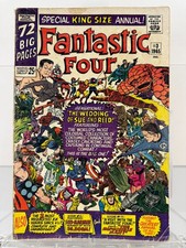 Fantastic Four Annual #3 1965 Marvel Wedding Reed Sue Stan Lee Silver Age picture
