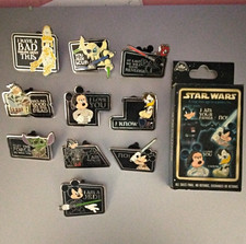 2011 Disney Star Wars 10-Pin Quotes Mystery Complete Set Collection picture