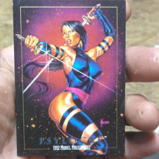 SkyBox 1992 Marvel Masterpieces Psylocke Promo Non-Sport Card Joe Jusko picture