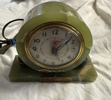 Vintage Seth Thomas Pontiac Auto Executive Clock Indian Logo picture