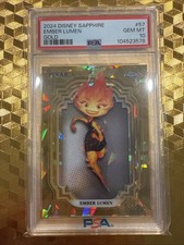 2024 Topps Disney Chrome Sapphire Ember Lumen Gold Numbered /50 picture