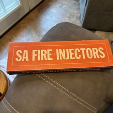 SA Fire Injector Spark Plugs Display Box W 8 NOS Plugs Vintage Advertisement picture