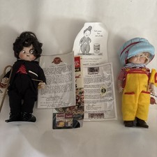 Campbells Kids Charlie Chaplin & The Engineer Porcelain Doll 1995 Lot Of 2 picture