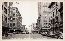 RPPC Tacoma Washington Broadway Fisher's Department Store Photo Postcard 4A picture