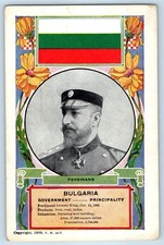 c1910's Ferdinand Bulgaria Former King Government Principality WWI Postcard picture