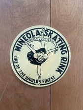 Vintage Mineola Skating Rink Sticker - Mineola NY - One of the Worlds Finest picture