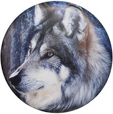 Wolf Spare Tire Cover Waterproof Wheel Cover for Jeep RV SUV (17 Inch) 17 Inch picture