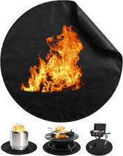 Fire Pit Mat round 42'' for Solo Stove Bonfire,Oilproof Grill Mat picture