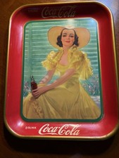 VINTAGE 1938 COCA-COLA SERVING TRAY 
