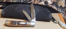 1984 Case Xx 6249 Copper Head Wth New Grind Blades & Pretty Bone Scales. N/M Con picture